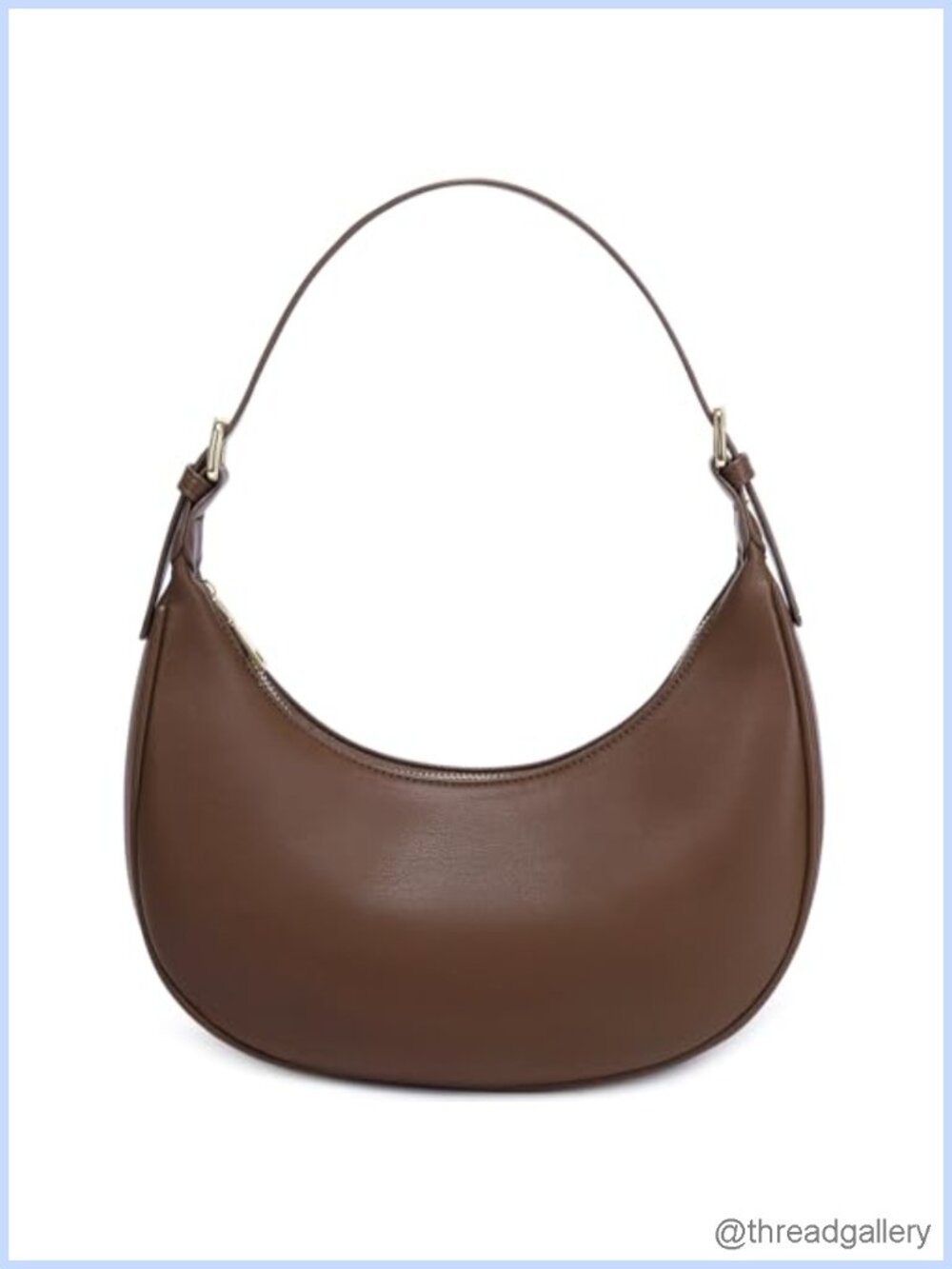 Faux Leather Hobo Shoulder Bag Crossbody Purse